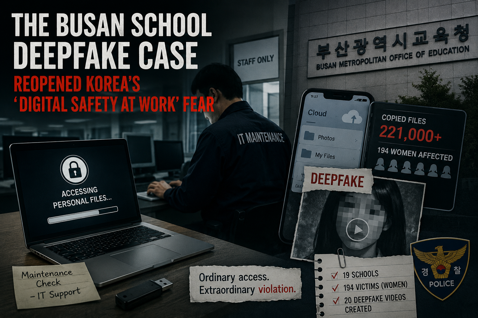 The Busan School Deepfake Case Reopened Korea’s “Digital Safety at Work” Fear