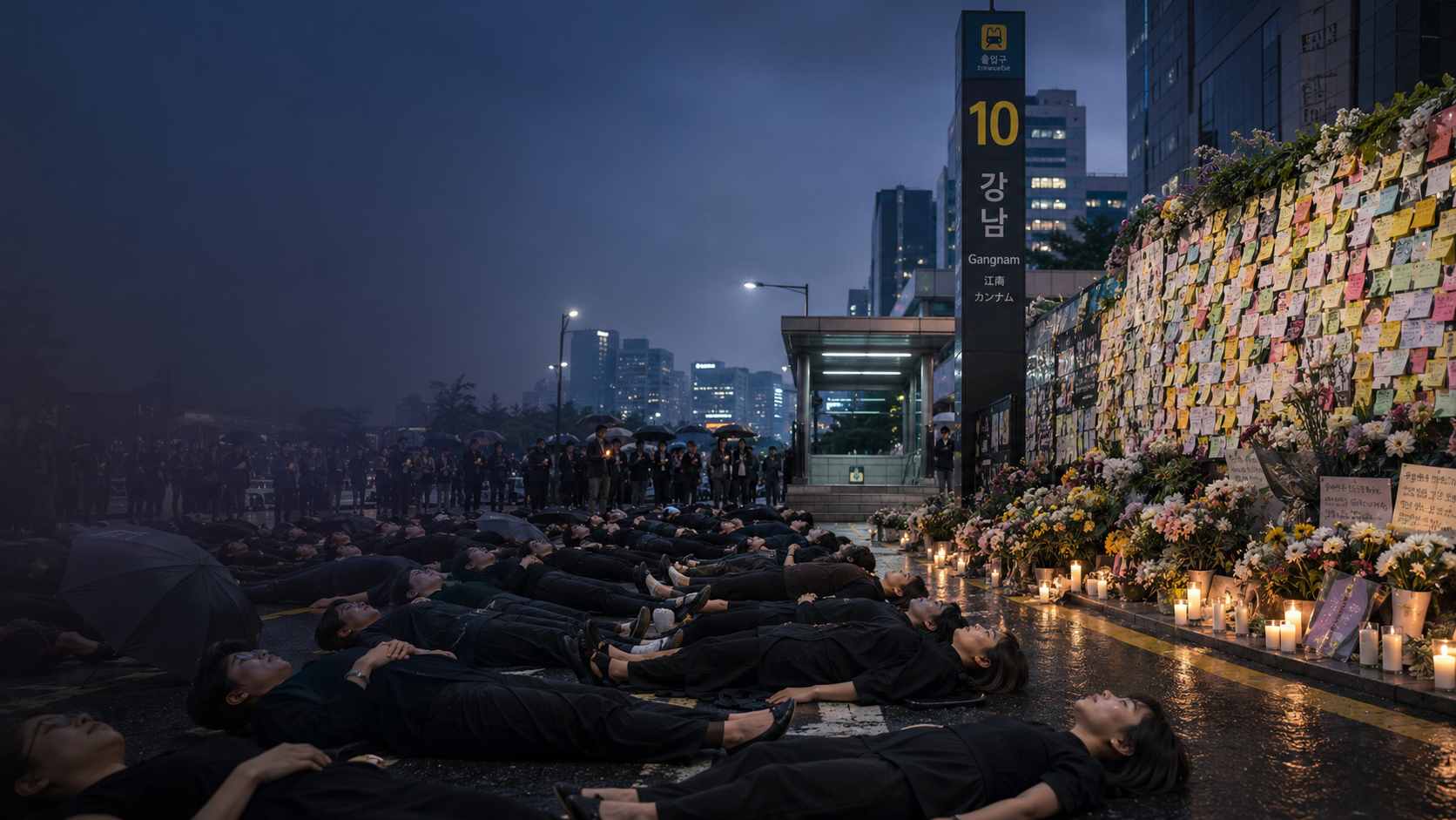 Ten Years After Gangnam Station, Korean Women Lie Down in the Road to Say: Nothing Has Changed