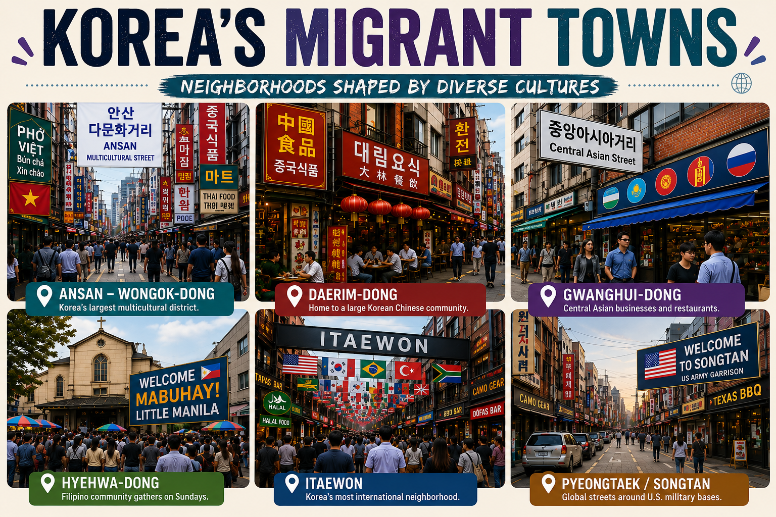 Korea’s Migrant Towns Are Redrawing the Map of a Once “Homogeneous” Country